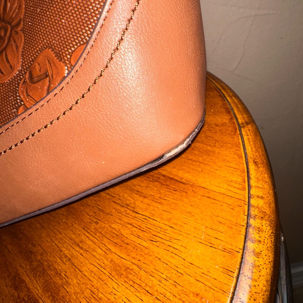 FRYE AND CO. Brown Embossed Tote Bag - Picture 10 of 11